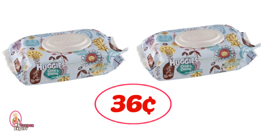 Huggies Wipes just 36¢ each pack at Publix!!  Print NOW!