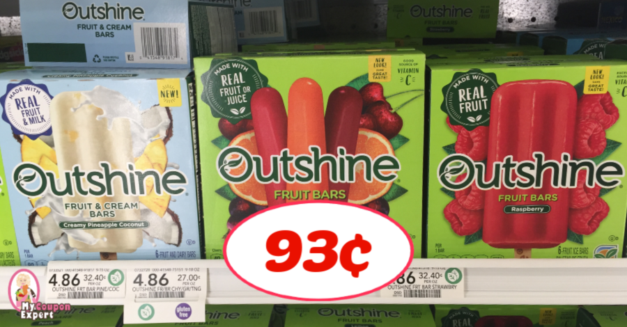 Nestle Outshine Bars just 93¢ at Publix!