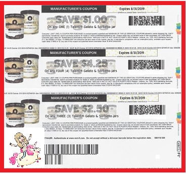SUPER HOT TALENTI GELATO Coupons!  Hurry and Print RIGHT NOW!