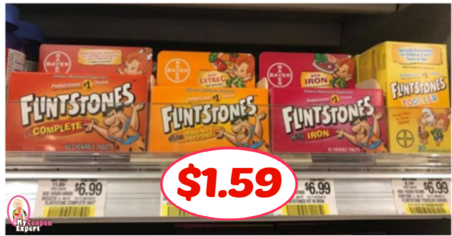 Flintstones Vitamins $1.59 each at Publix!