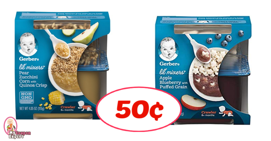Gerber Lil’ Mixers Baby Food just 50¢ each at Publix!