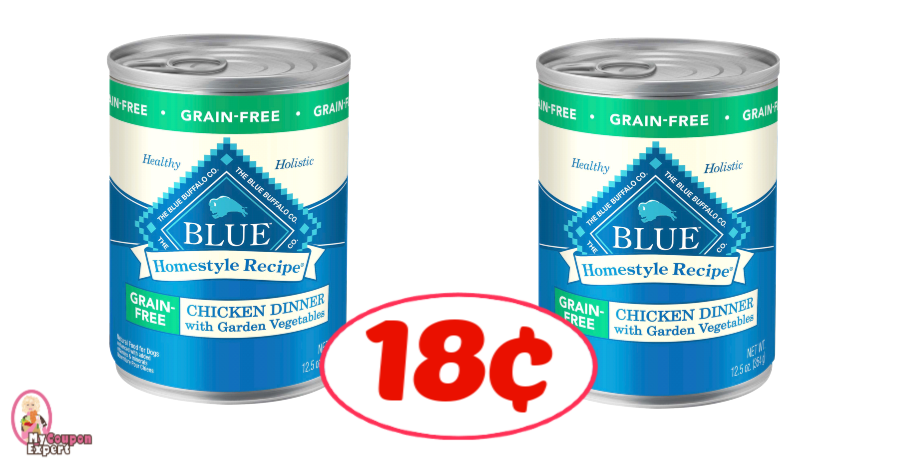 Blue Buffalo Wilderness Wet Dog Food 12.5 oz just 18¢ each!