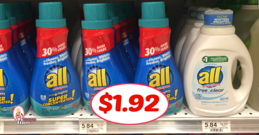 Publix:  All Detergent just $1.92 each after sale and coupons!