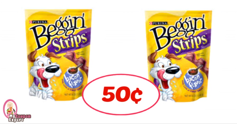 Purina Beggin’ Strips just 50¢ each at Publix!