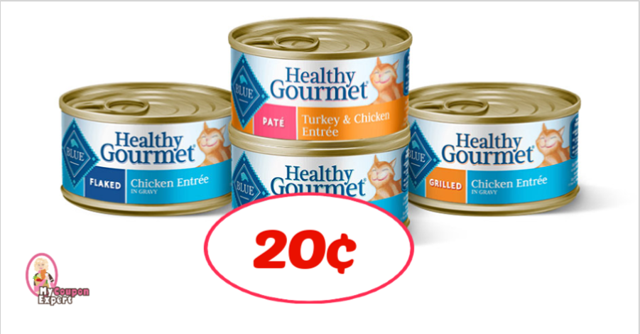 Blue Healthy Gourmet Cat Food just 20¢ each at Publix!