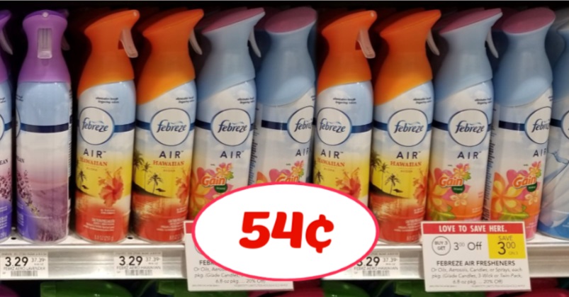 Febreze Air Fresheners – Only 54¢ at Publix!