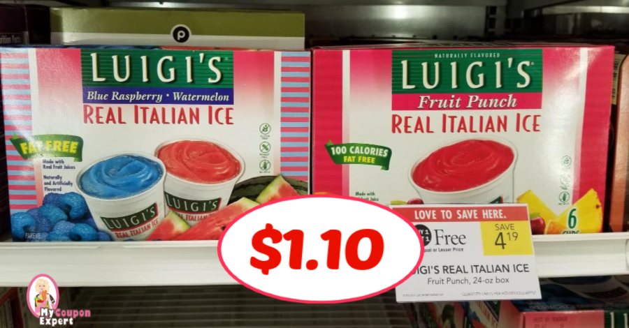 Luigi’s Italian Ice just $1.10 at Publix!