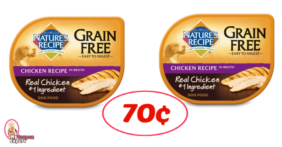 Nature’s Recipe Grain Free Wet Dog Food just 70¢ each at Publix!