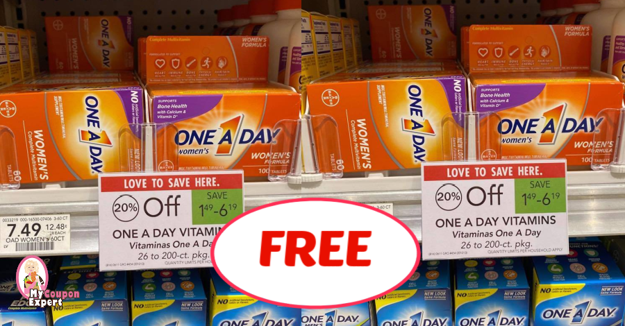 Publix One A Day Vitamins for *FREE* starting Jan 7th!