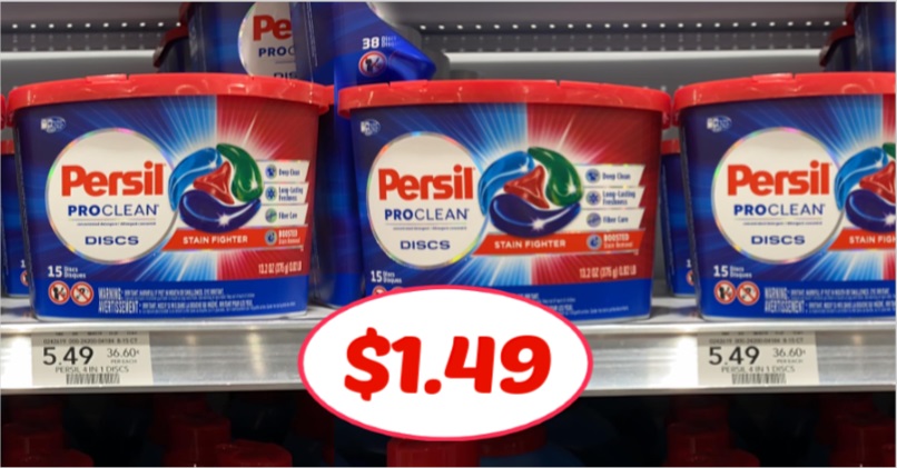 Persil Laundry Detergent Discs just $1.49 at Publix!