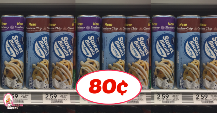 Pillsbury Sweet Biscuits with Icing just 80¢ each at Publix!