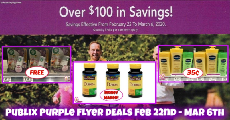 Publix Purple Flyer Matchups and Deals February 22nd – March 6th!