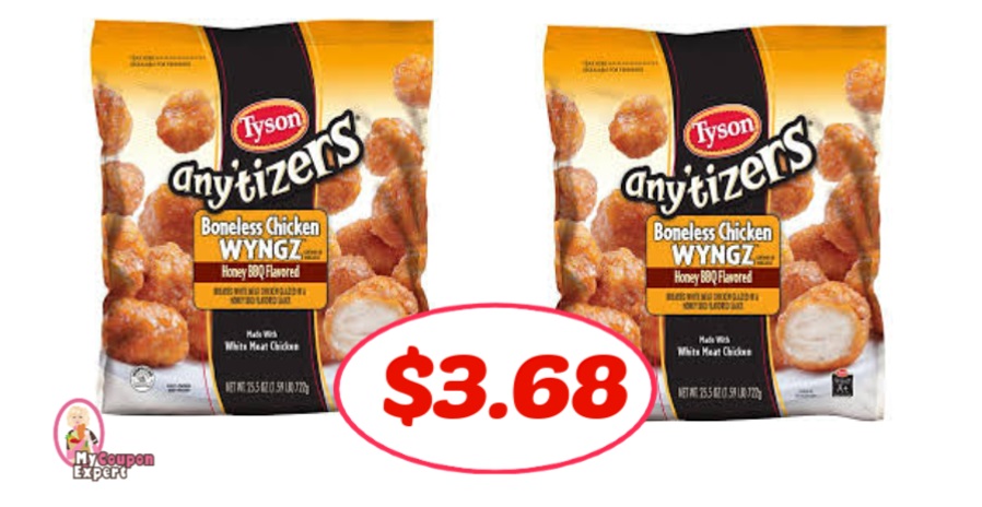 Tyson Any’tizers just $3.68 each at Publix!!