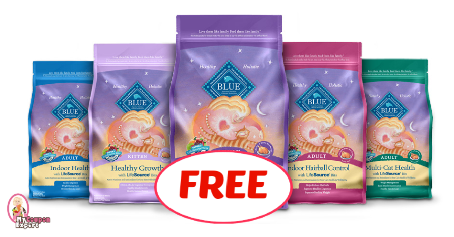 Blue Buffalo Cat or Kitten Food, 2 lb bag FREE at Publix!!