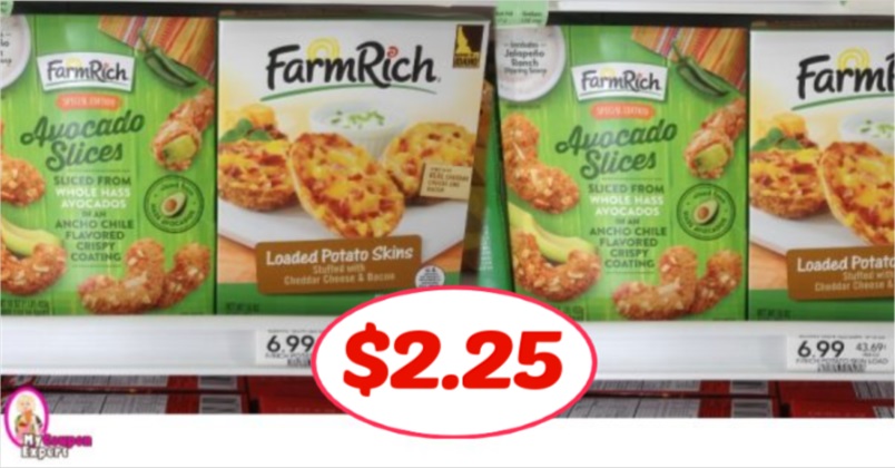 FarmRich Appetizers $2.25 each box at Publix!
