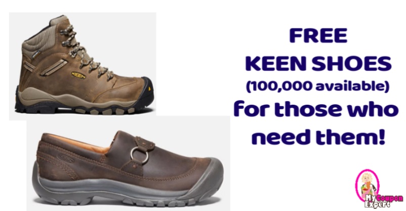 KEEN Shoes FREE for those in need workers and families (100,000 available)!