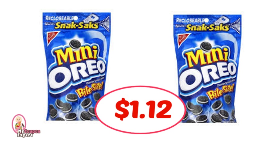 Nabisco Snak-Saks Cookies or Oreo Thin Bites just $1.12 at Publix!