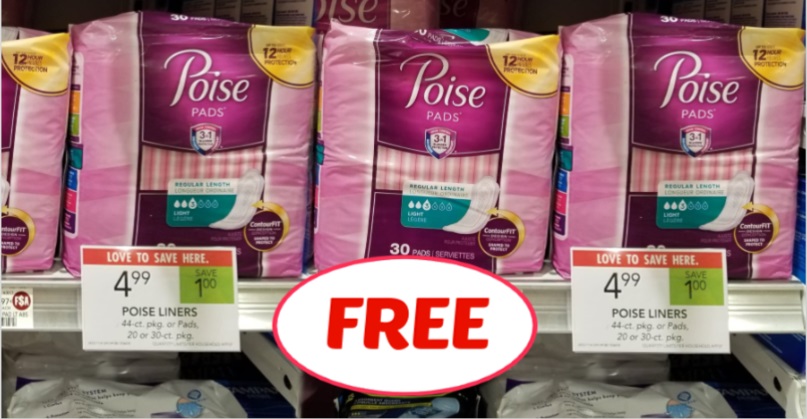 Poise Pads or Liners FREE at Publix!