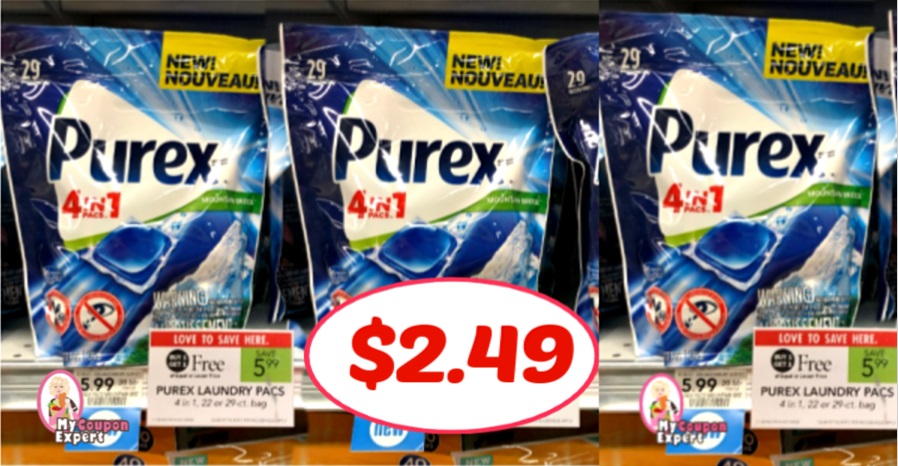 Purex Laundry Pacs just $2.49 each at Publix!