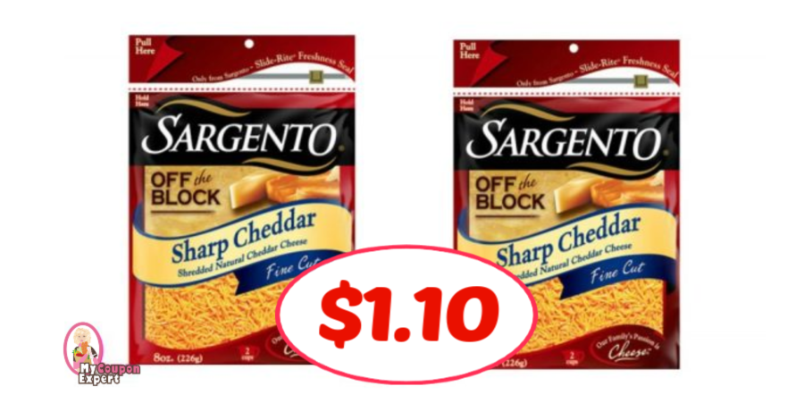 Sargento Shredded Cheese just $1.10 each at Publix!
