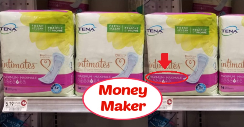 Tena Intimates MAXIMUM Pads – Money Maker at Publix!